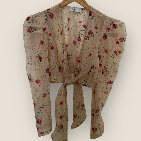 L’Academie REVOLVE | The Lottie Crop Top in Multi Floral | Size S - Picture 8 of 16